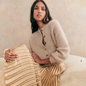 Sezane Othello Cardigan | Light Beige | XS